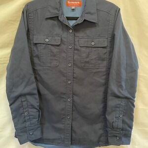 Simms button down utility shirt women's M